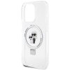 Karl Lagerfeld KLHMP15LHMRSKCH iPhone 15 Pro  6.1 biały/white hardcase Ring Stand Karl&Choupettte MagSafe